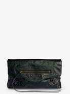 Balenciaga Le City leather clutch bag - Black