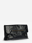 Balenciaga Le City leather clutch bag - Black