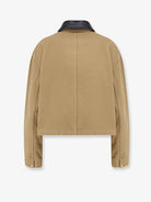 Balenciaga Workwear Cropped Canvas Jacket - Beige