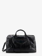 Balenciaga Le City Boston L Leather Handbag - Black