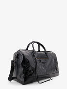Balenciaga Le City Boston L Leather Handbag - Black