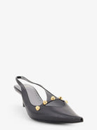 Balenciaga Midnight City leather pumps with studs - Blackgold