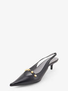 Balenciaga Midnight City leather pumps with studs - Blackgold