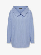 Balenciaga Oversized Cotton Stole shirt - Navy