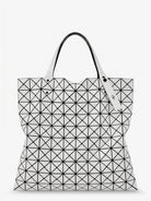 Bao Bao Issey Miyake Prism Tote PVC Shoulder Bag - Silver