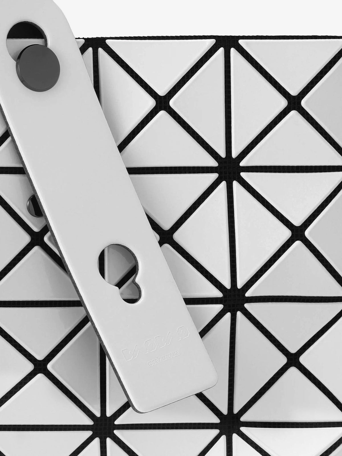 Bao Bao Issey Miyake Prism Tote PVC Shoulder Bag - Silver