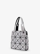 Bao Bao Issey Miyake Carat handbag with geometric inserts - Pearlgray