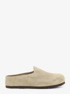 Birkenstock Amsterdam Wrapped sabot suede sandals - Taupe
