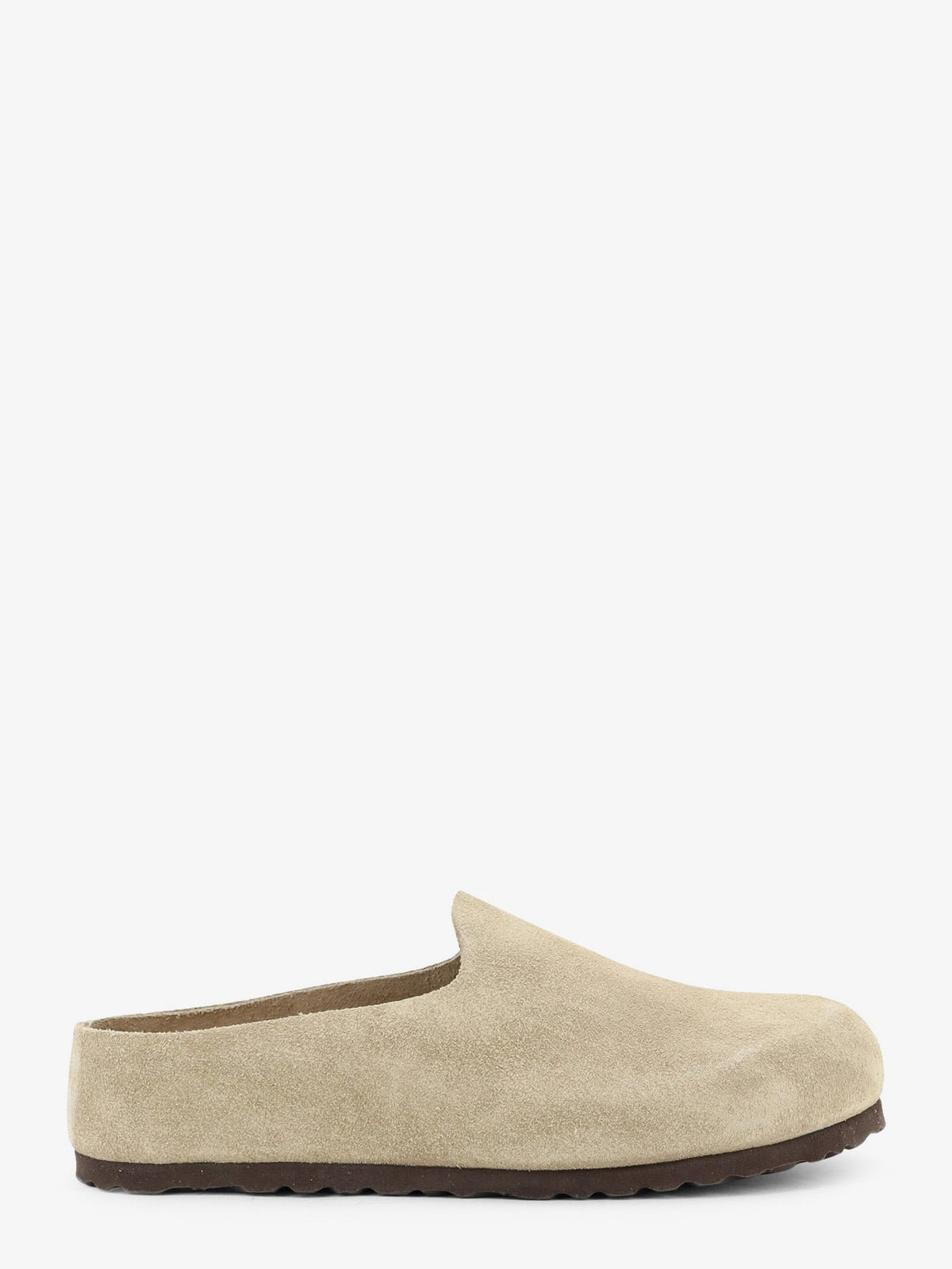 Birkenstock Amsterdam Wrapped sabot suede sandals - Taupe