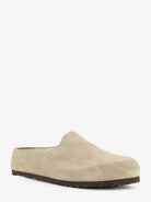 Birkenstock Amsterdam Wrapped sabot suede sandals - Taupe