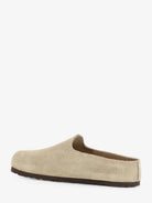 Birkenstock Amsterdam Wrapped sabot suede sandals - Taupe