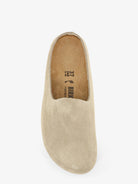 Birkenstock Amsterdam Wrapped sabot suede sandals - Taupe