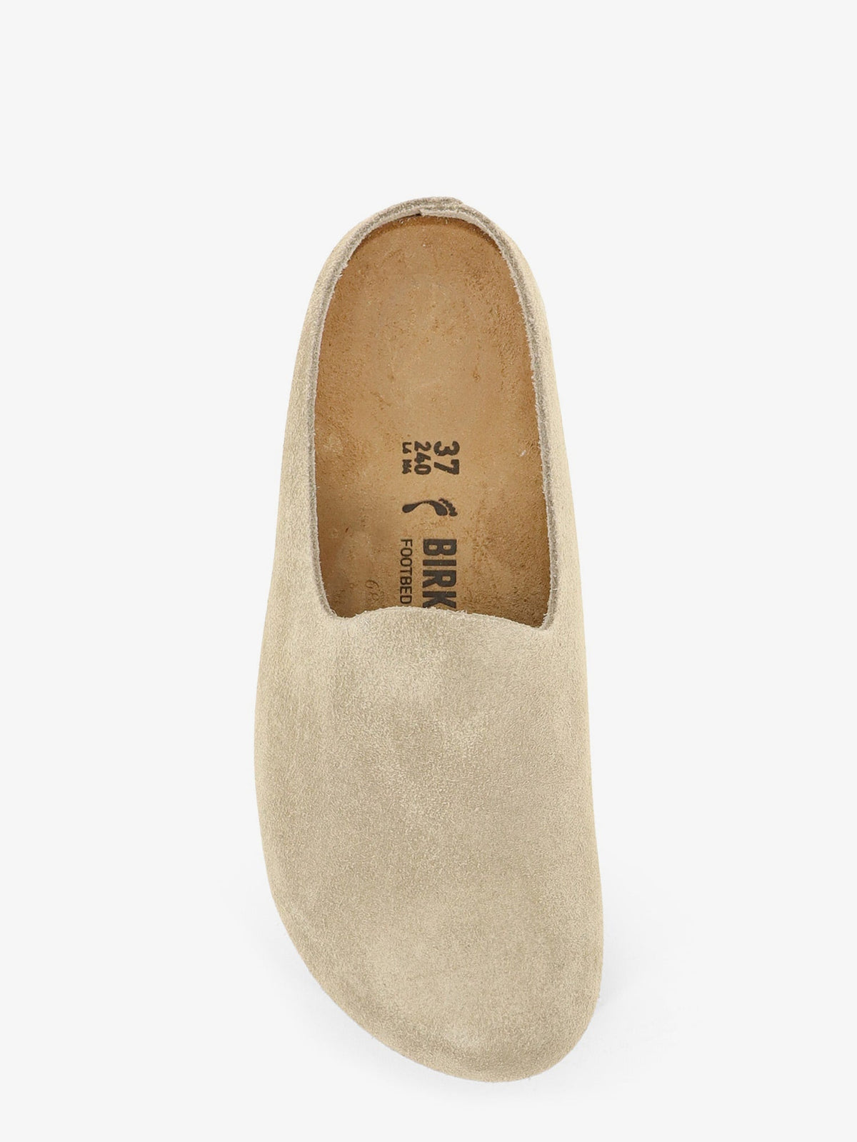 Birkenstock Amsterdam Wrapped sabot suede sandals - Taupe