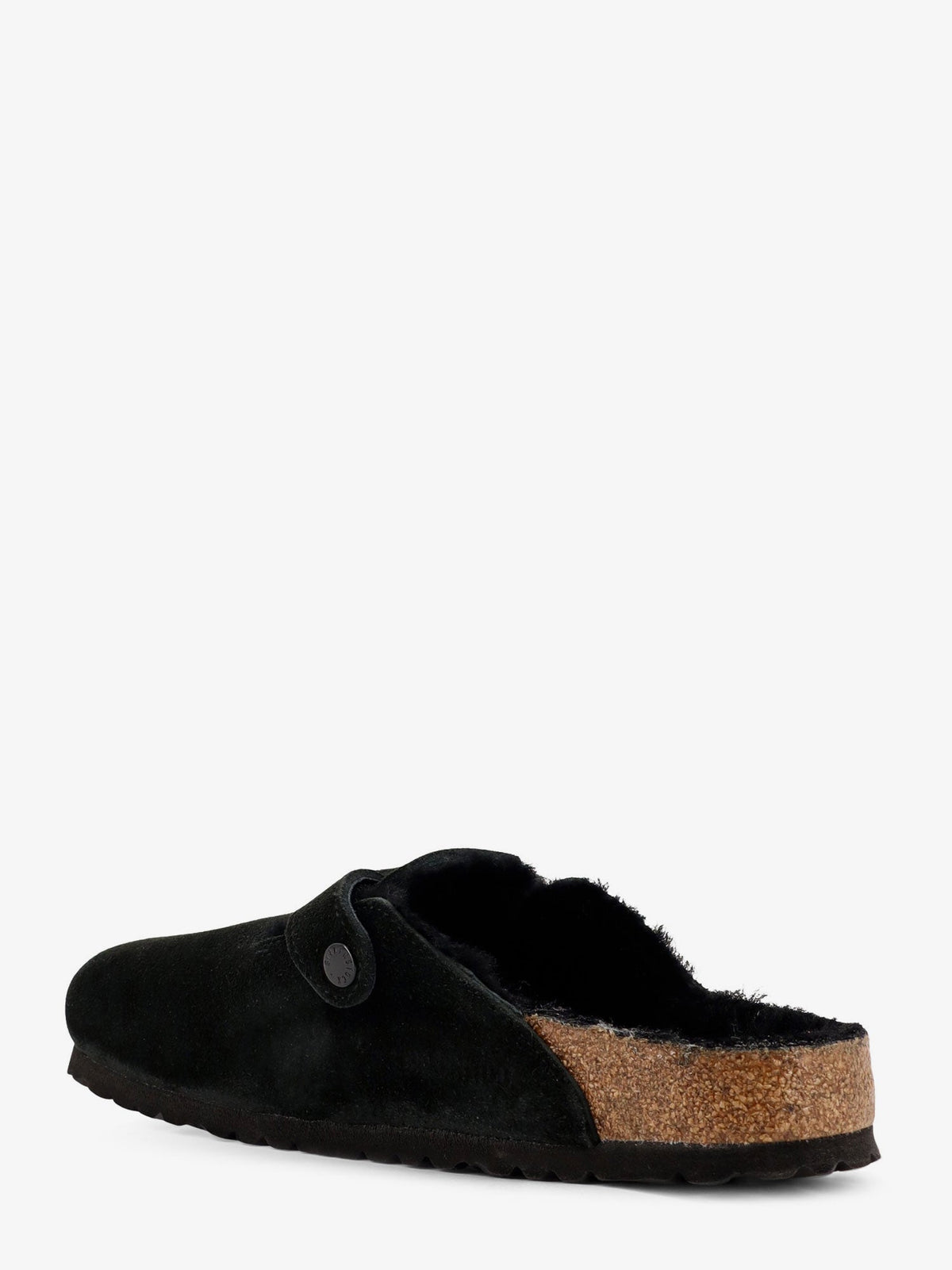 Birkenstock Boston VL/Shearling suede mule - Black