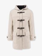 Boss Cariso virgin wool and cashmere montgomery - Lightbeige