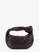 Bottega Veneta Mini Jodie leather handbag with Intrecciato motif - Fondant-Gold