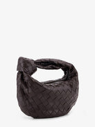 Bottega Veneta Mini Jodie leather handbag with Intrecciato motif - Fondant-Gold