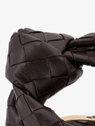 Bottega Veneta Mini Jodie leather handbag with Intrecciato motif - Fondant-Gold