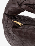 Bottega Veneta Jodie Small leather handbag with Intrecciato motif - Fondant-Gold