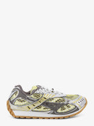Bottega Veneta Orbit Mesh and Leather Sneakers - Zesty/Basalt