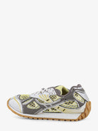 Bottega Veneta Orbit Mesh and Leather Sneakers - Zesty/Basalt
