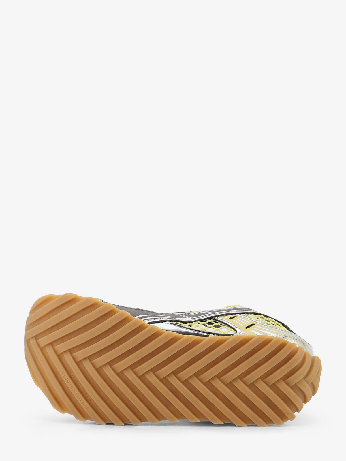Bottega Veneta Orbit Mesh and Leather Sneakers - Zesty/Basalt