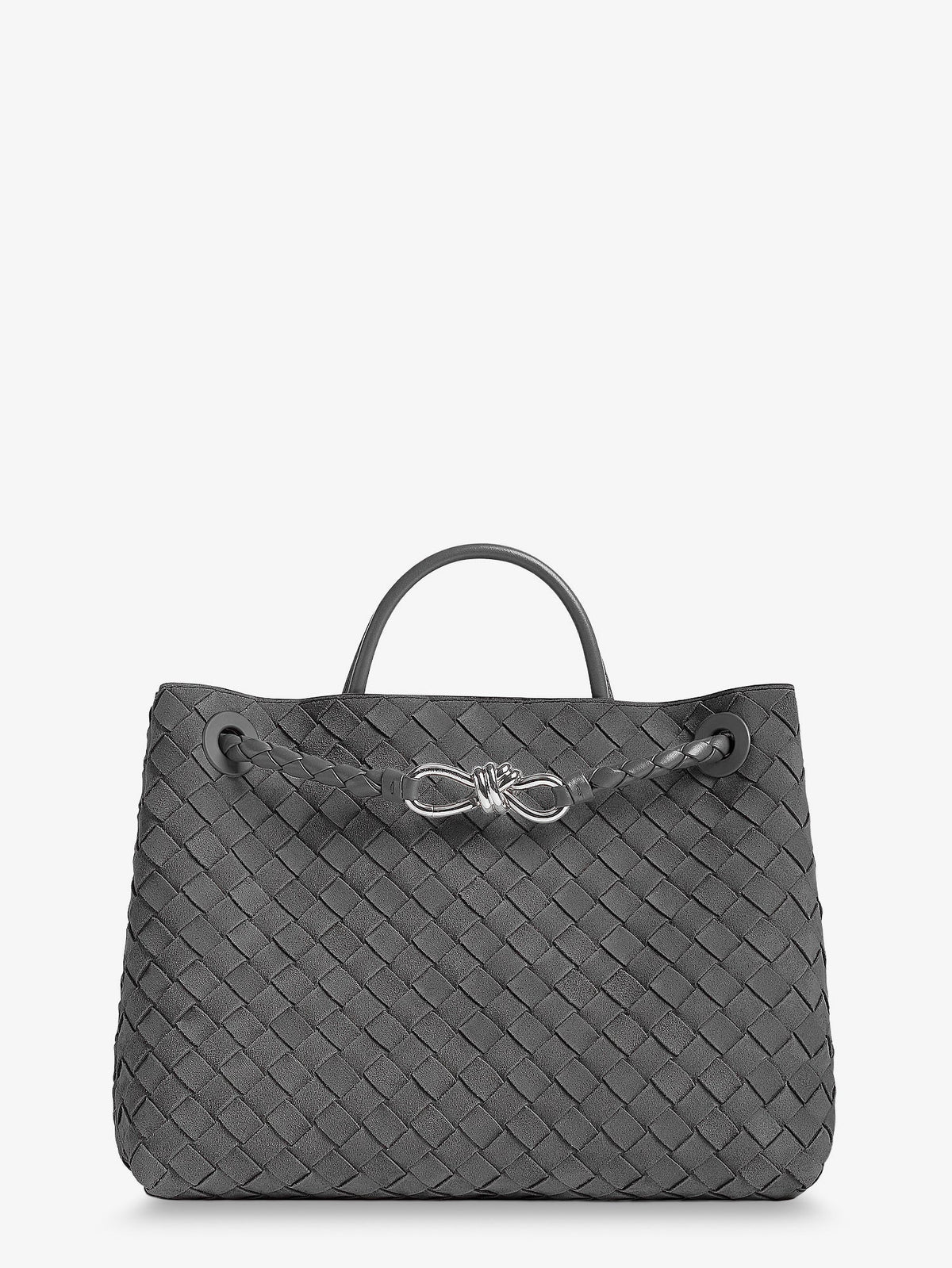 Bottega Veneta Andiamo Medium suede handbag - Obsidiangrey