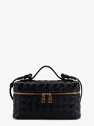 Bottega Veneta Bang Bang Intrecciato leather vanity case - Black-Gold