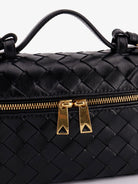 Bottega Veneta Bang Bang Intrecciato leather vanity case - Black-Gold