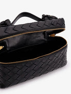 Bottega Veneta Bang Bang Intrecciato leather vanity case - Black-Gold