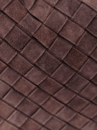 Bottega Veneta Hop leather shoulder bag with Intrecciato effect - Fondan M Brass