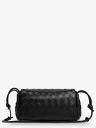 Bottega Veneta Notturno clutch bag with leather shoulder strap - Black-Gold