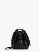 Bottega Veneta Notturno clutch bag with leather shoulder strap - Black-Gold