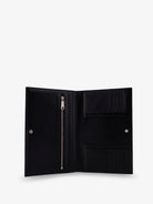Bottega Veneta Leather clutch bag with Intrecciato motif - Black-Silver