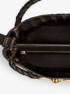 Bottega Veneta Andiamo Bucket leather crossbody bag with Intrecciato Pattern - Fondant-M Brass-Fond
