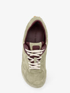 Bottega Veneta Orbit Flash Suede Sneakers - Travert/Deep Mahoga