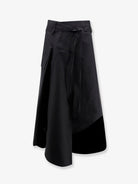 Bottega Veneta Compact cotton canvas skirt - Double Black