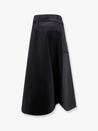 Bottega Veneta Compact cotton canvas skirt - Double Black