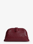 Bottega Veneta Lauren 1980 Intrecciato Leather Handbag - Lava Red-Brass V