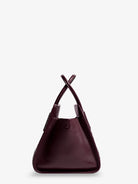 Bottega Veneta Small leather tote bag with Intrecciato motif - Deep Mahogan-Brass V