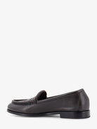 Bottega Veneta Silenzio leather loafers with Intrecciato motif - Espresso