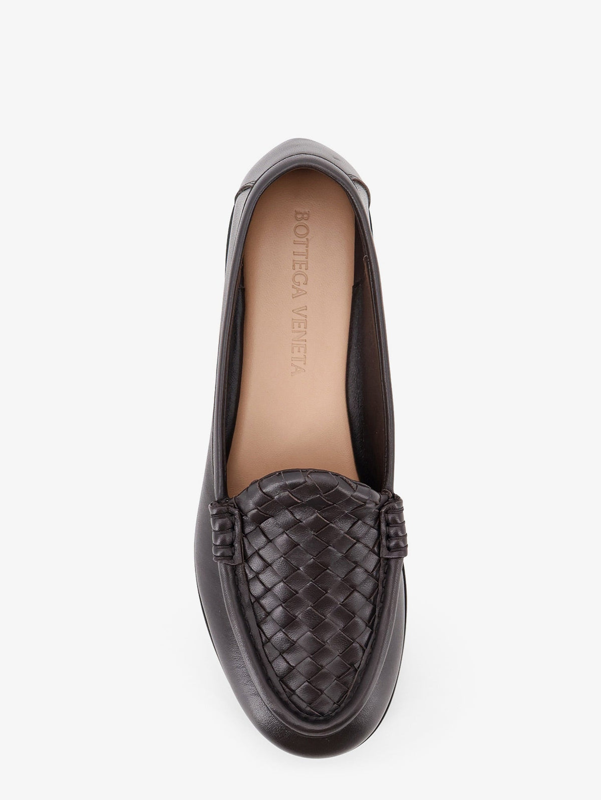 Bottega Veneta Silenzio leather loafers with Intrecciato motif - Espresso