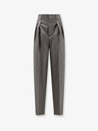 Bottega Veneta Wool and mohair trousers - Desert/Grey Melange