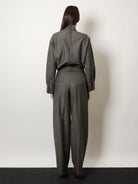 Bottega Veneta Wool and mohair trousers - Desert/Grey Melange