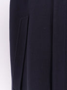 Bottega Veneta Wool and cashmere cape with Intrecciato leather detail - Midnightblue