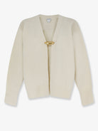Bottega Veneta Cashmere, wool and silk cardigan - Parchment