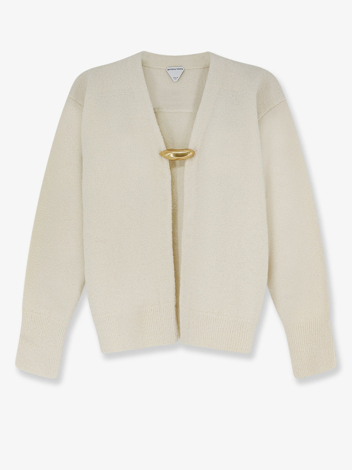 Bottega Veneta Cashmere, wool and silk cardigan - Parchment