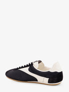 Bottega Veneta Shot leather and nylon sneakers - Blackalabaster
