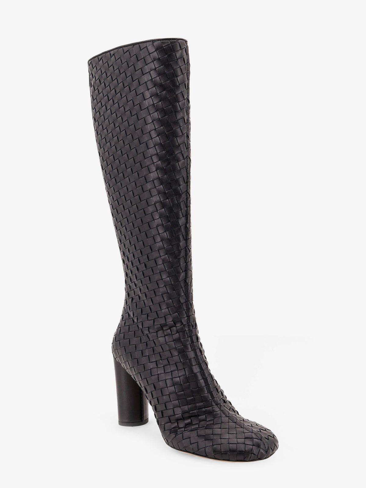 Bottega Veneta Cherry Boots with braided pattern - Black