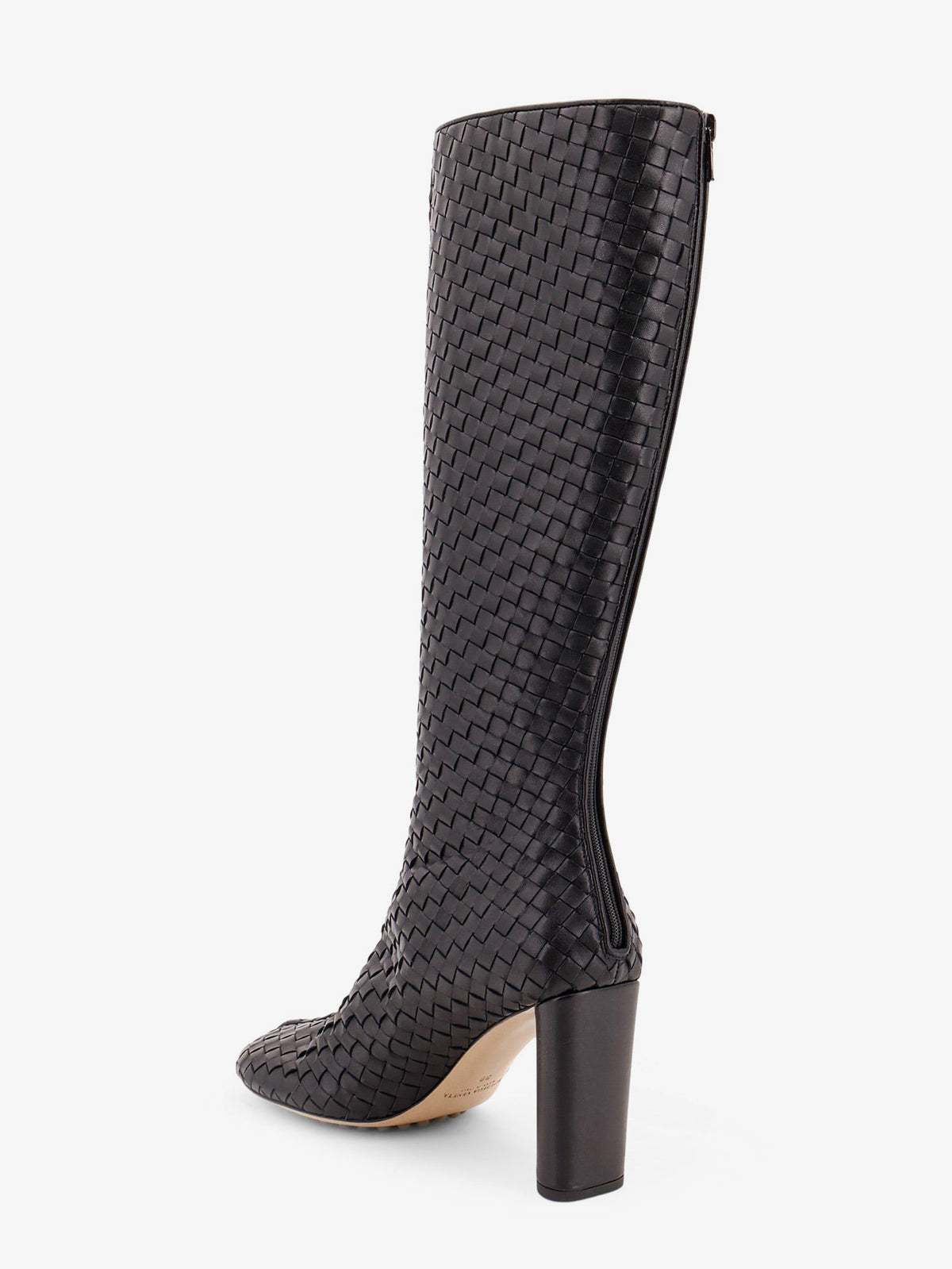 Bottega Veneta Cherry Boots with braided pattern - Black